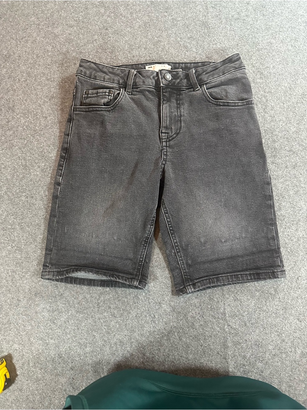 ASOS Black Washed Denim Men's Shorts